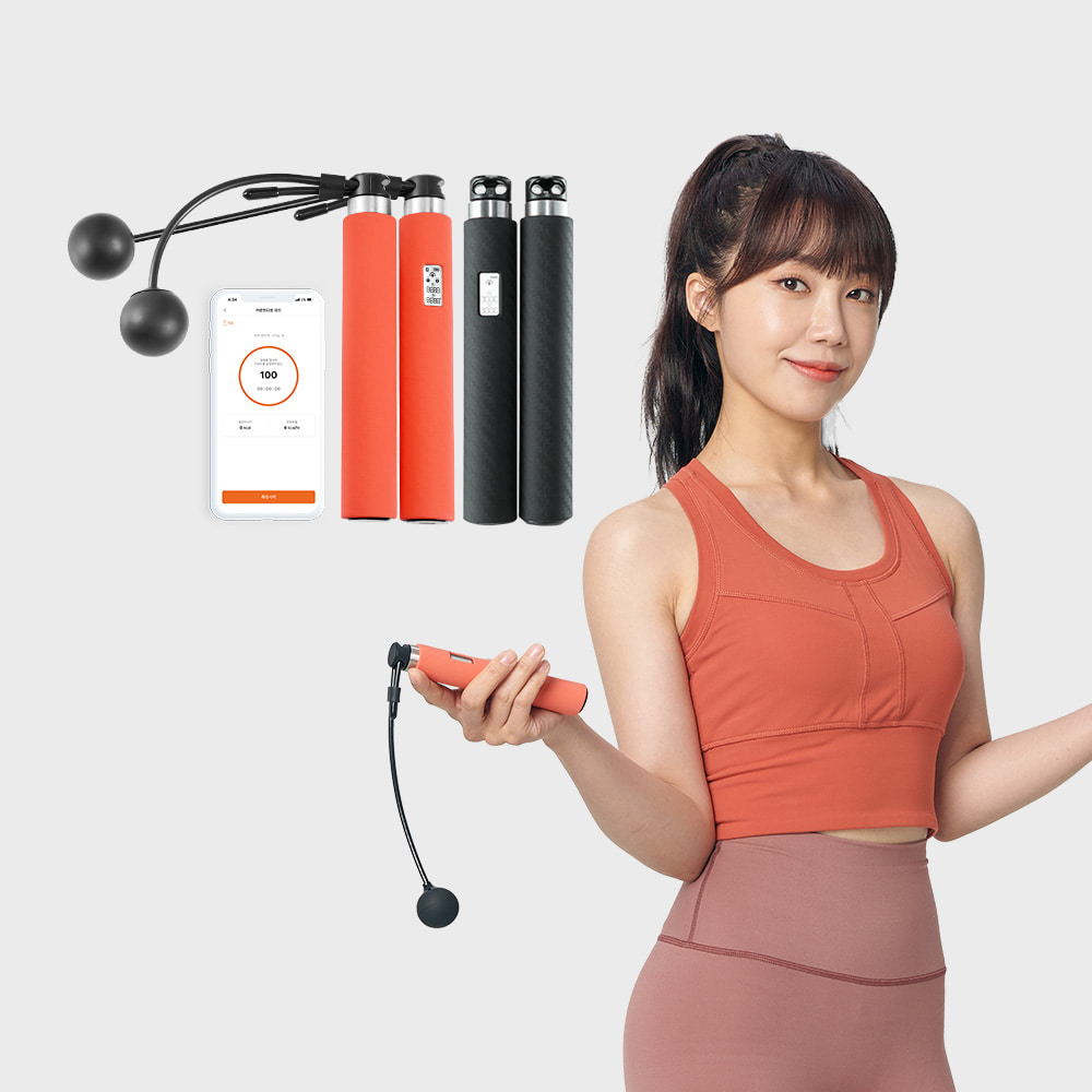 앳플리 피우 앱연동 충전형 2 in 1 스마트 다이어트 실내 실외 줄넘기